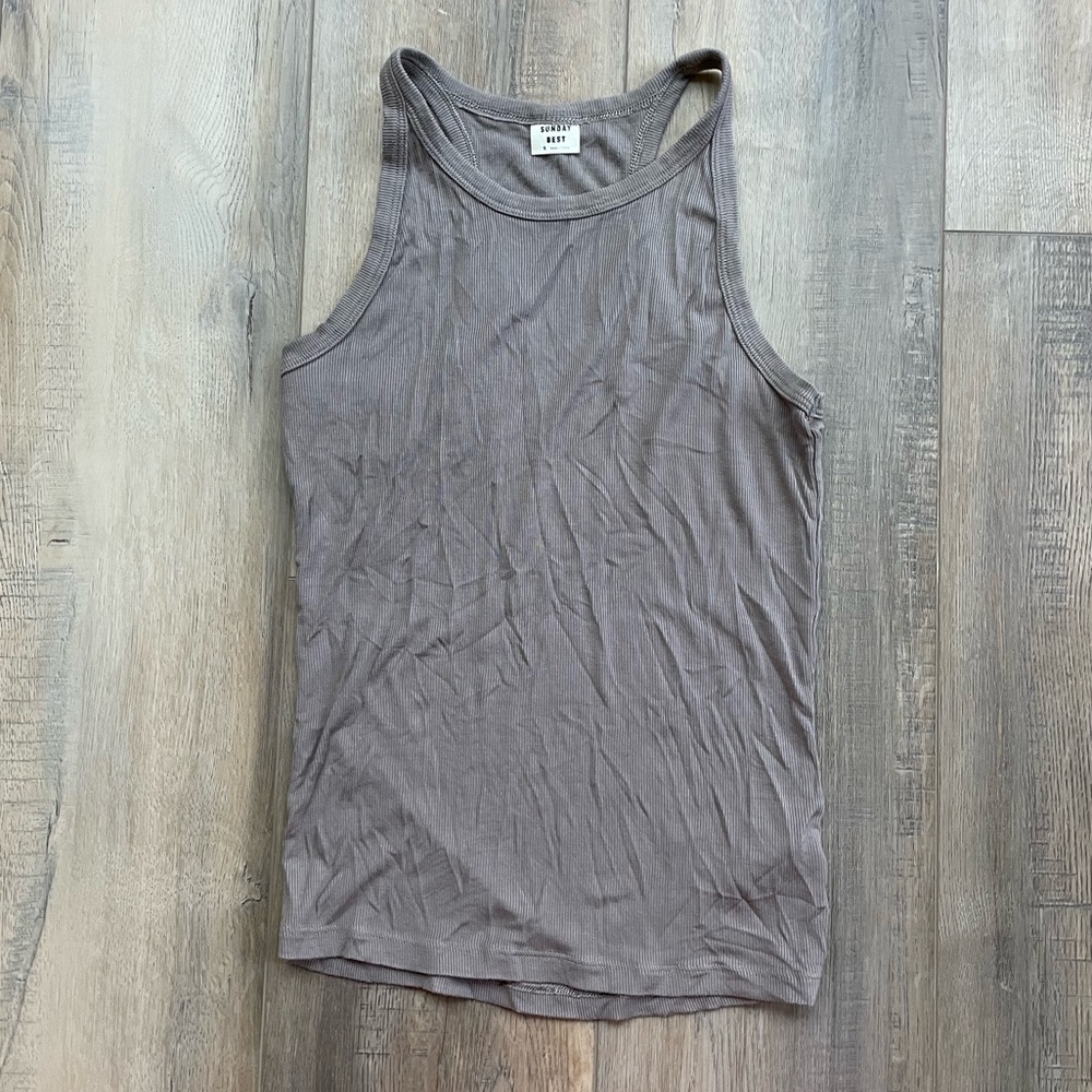Aritzia sunday best soft ribbed tank